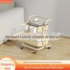 Rack de armazenamento de carrinho doméstico, sala de estar, rack de armazenamento removível, rack de armazenamento de lanches do quarto, rack de armazenamento de banheiro de várias camadas
