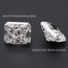 Venta Caliente de Fábrica Piedra Desnuda de Diamante Mosan Corte Flor de Hielo Moissanita Corte Rojizo Color Fuego Se Puede Incrustar con Varios Accesorios