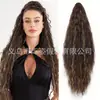 Presilha de Cabelo Estilo Europeu e Americano Rabo de Cavalo, Cabelo Longo Cacheado em Espiral, Rabo de Cavalo Cacheado Longo Fofo, Peruca Rabo de Cavalo Atacado
