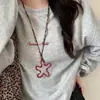 Novo Colar Longo de Pena Estilo Zen Chinês para Mulheres, Corrente de Suéter Empilhada Estilo Étnico Retrô, Acessórios Boêmios de Outono e Inverno