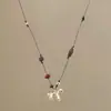 Collar de Cuentas de Caballo de Madera para Mujer, Cadena Larga de Suéter con Colgante Lindo para Otoño e Invierno, Accesorio de Dibujos Animados con Diseño de Nicho