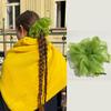 FF Blogger Mismo Estilo Tamaño Grande Malla Verde Anillo para el Cabello de Intestino Grueso Parte Posterior de la Cabeza Cola de Caballo Tamaño Grande Diadema para el Cabello Ins