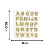 Parches Bordados de Letras Inglesas Transfronterizos, Etiquetas de Tela Multicolor, Accesorios para Ropa, Pegatinas de Bordado Autoadhesivas para Funda de Teléfono