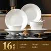 Kangqin Comida Europea de Grado Alimenticio Color Bajo Esmalte Alto Nivel Relieve Vajilla Doméstica Alta Temperatura Engrosado Simple Antideslizante Cerámica Tazón