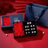 Pendientes de Plata de Ley 925, Caja de Regalo de Una Semana, Pendientes de Perlas de Lujo de Alta Gama, Regalo de San Valentín para Niñas