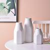 Vaso de cerâmica simples e moderno, cor terrazzo fosca, conjunto de três peças, pode armazenar água, flor, materiais de floricultura, ornamentos Sunrise