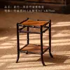Bambú Púrpura Ciruela ciervo Orquídea de Bambú soporte cálamo soporte micro bonsái mesa de té soporte pequeño antiguo cobertizo de té de bambú soporte de té estante de almacenamiento para juego de té
