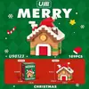 Serie de Árbol de Navidad de Papá Noel Muñeco de Dibujos Animados Modelo Adornos Bloques de Construcción de Micropartículas Juguetes Educativos de Ensamblaje Venta al por Mayor