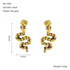 Estilo Ins Europeu e Americano Mais Vendido Brincos em Aço Inoxidável Banhado a Ouro 18K Design com Senso de Design Brincos Elegantes de Titânio para Mulheres