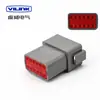 Conector à prova d'água para carro Dechi com padrão E DT04-4P-C015 plug-in de 2/8/12 furos DT06-6S-C015