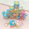 Juguete educativo para niños, llavero colgante de cubo pequeño de colores, exquisita decoración para bolso, regalo promocional, pequeño obsequio