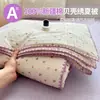 Colcha de Verano Clase A 100% Algodón Puro con Borde de Concha Fair Isle, Colcha de Verano de Algodón Puro con Dibujos Animados para Dormitorio Estudiantil, Colcha Fina para Aire Acondicionado 4