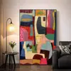 Pintura Colgante de Piso para Sala de Estar Abstracta Americana Pintura de Color Arte de Nicho Pintura Decorativa para Pared de Fondo de Sofá Mural con Sentido de Alta Gama