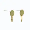 Versão coreana de brincos mini de prata S925 novos brincos pequenos requintados da moda brincos geométricos redondos de personalidade tendência brincos de prata