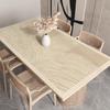 Mantel individual para mesa de comedor estilo Wabi-Sabi, impermeable y a prueba de aceite, mantel de silicona, sin lavado, alfombrilla aislante anti-quemaduras, lujo accesible, mantel para mesa de centro de alta gama