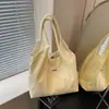 Bolsa de Tecido Casual Fresca Versátil Transfronteiriça Nova 2026 para Mulheres, Bolsa Tote Leve para Trabalho e Deslocamento, Bolsa de Ombro