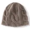 Turbante de Cachemira Otoño e Invierno Caliente Gorro de Punto Protección para las Orejas Moda Sombrero de Lana Nuevo Gorro de Punto Sombrero para Ciclismo al Aire Libre