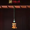 Pendente de Corrente para Celular de Pequena Cabacinha em Jacarandá Chaveiro de Carro Yiming Xianyuan Presente Criativo Pingente para Homens e Mulheres
