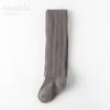 Leggings Infantis Cuidadosamente Selecionados para Outono e Inverno, Estilo Coreano, Algodão Penteado Grau A, Meias Verticais para Bebê, Meias-calças de Outerwear
