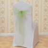 Cadeira de Casamento de Hotel Transfronteiriça Costas de Gaze Costas de Flor Costas Decorativas Laço Tiras de Vidro Gaze Organza para Cadeira