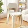 Cadeira de Jantar de Plástico Espessado para Uso Doméstico, Mesa de Jantar, Cadeira de Jantar para Lazer, Banco Comercial Moderno Minimalista da Moda para Restaurante com Encosto