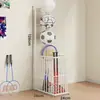 Estante de almacenamiento para baloncesto, cesta de almacenamiento para colchonetas de yoga, estante colgante para equipo deportivo, estante de almacenamiento para equipo de gimnasio
