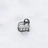 Presilha de Metal Pequena em Formato de Coração Estilo Ins Versátil Elegante para Parte de Trás da Cabeça Acessório de Cabelo Grampo de Cabelo