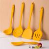 Set de utensilios de cocina de silicona con puntos espátula sartén antiadherente juego de cinco piezas sartén antiadherente resistente a altas temperaturas espátula de silicona cuchara para freír