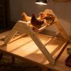 Suporte de Madeira Sólida para Animais de Estimação Transfronteiriço Suporte Removível para Frango Habitat para Aves Anti-Rotação ao Ar Livre Poste de Suporte para Frango Suprimentos para Animais de Estimação