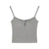Camisola de Encaje Pure Desire con Escote en V y Almohadillas para el Pecho Integradas, Hermoso Diseño en la Espalda, Top Corto Base para Mujer