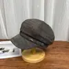 Sombrero Octagonal Versátil Informal Estilo Japonés Beret de Moda Estilo Británico Gorra de Periodista Artística Adelgazante