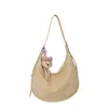 Bolso de Hombro de Cuero Suave de Gran Capacidad Estilo Coreano de Moda para Mujer 2026 Primavera Nuevo Bolso Cruzado para el Brazo Bolso Dumpling Dropshipping Transfronterizo