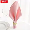 Paño de Boca Sentido de Alta Calidad Trapo Plegado Flor Barra Toda la Tela de Algodón Restaurante Hotel Jacquard Occidental Mantel Individual Rojo Limpia Tazas Alta Calidad