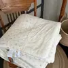Colcha de algodón tejida suave y esponjosa estilo francés con encaje aplicado, adecuada para camas individuales y dobles, lavable a máquina, ideal para dormir desnudo en primavera y otoño, cálida colcha de invierno