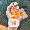 Llavero de luz nocturna de patito amarillo Yuanqi auténtico y autorizado transfronterizo, colgante lindo para mochila, llavero para coche, regalo
