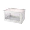Caja Plegable Transparente para Puerta Lateral Caja de Almacenamiento Doméstica Multifuncional Caja de Almacenamiento de Cinco Puertas Plástico Hámster Trepador Cría de Mascotas