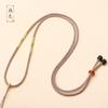 Colgante de cuerda hecho a mano con jade y ágata, joyería de jade, collar tipo halter, cuerda para hombres y mujeres, mismo estilo, suministro de cuerda para el cuello al por mayor