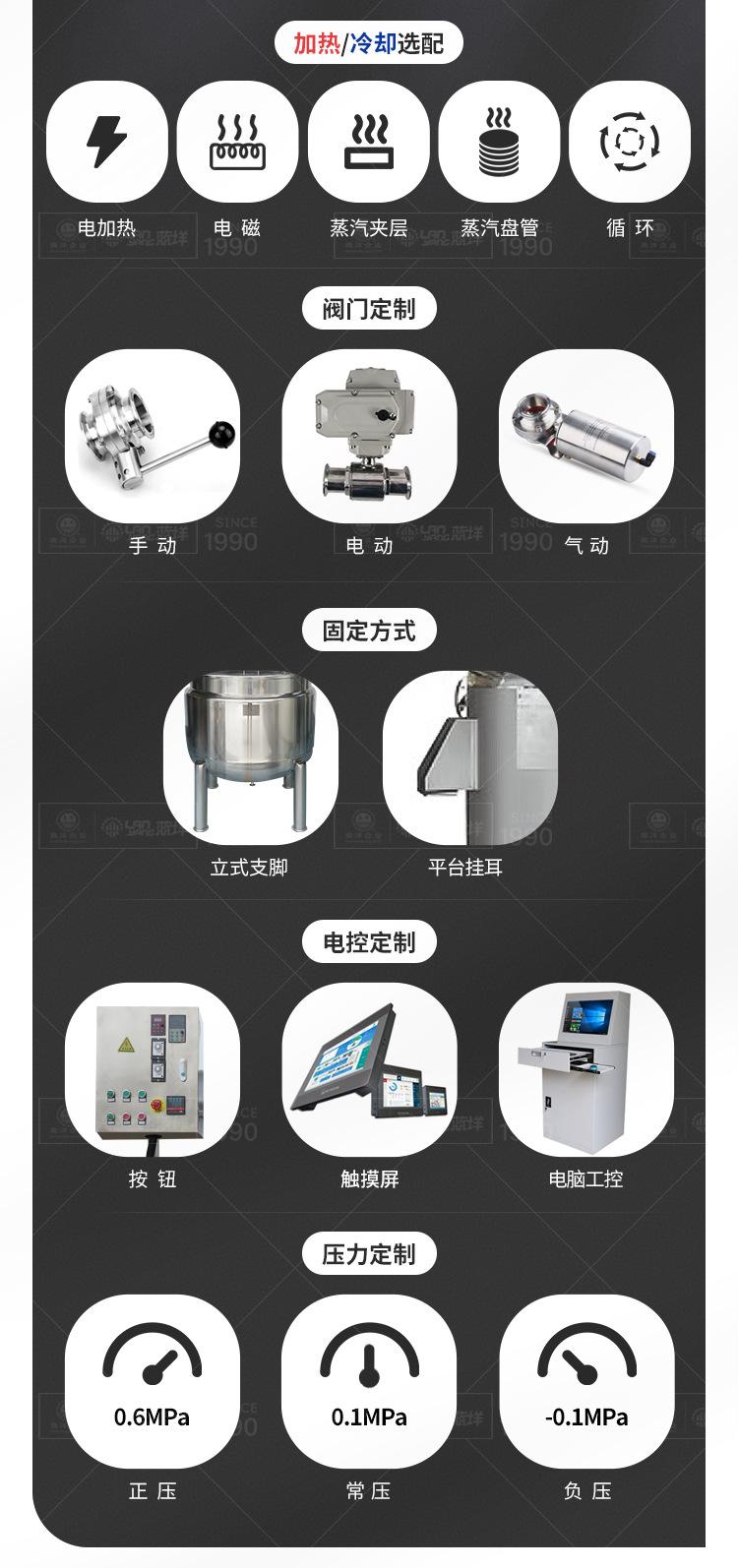 南洋搅拌桶——侧边过滤进料，电加热，