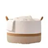 Cotton Rope Woven Storage Basket Laundry Basket Sundries Children's Toy Storage Basket Home Foldable Dirty Laundry Basket Storage Basket