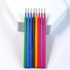 Fabricantes nuevos colores de recambios para bolígrafo borrable bolígrafo de gel reemplazable color estudiante núcleo de color papelería al por mayor