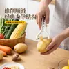 Descascador de melão multifuncional, descascador de cozinha, faca para frutas, abridor de garrafa doméstico, descascador e faca para frutas - uma ferramenta 2 em 1 para descascar melões e frutas