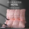 Suministro directo de fábrica 2023 nueva almohada de pan de flor retorcida almohada de terciopelo de plumas suave y esponjosa para hoteles al por mayor
