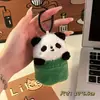 Llavero de panda gigante de bambú con dibujos animados, bonito muñeco, mochila, accesorios para coche, máquina de garras para colgar, pequeño regalo al por mayor