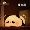 Luz de Noturna Recarregável Popular de Panda, Lâmpada Sensível ao Toque, Luz Suave, Lâmpada de Cabeceira para Quarto Protetora dos Olhos, LED de Ambiente Colorido com Temporizador
