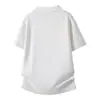 Camisa Polo de Color Sólido con Cuadros de Diamantes Jacquard Hueco para Hombre, Camiseta de Manga Corta con Cuello de Solapa, Top de Punto Transpirable