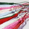 Nudo chino borla colgante oreja empaque adornos marcapáginas borla artesanía accesorios para el cabello caja de dulces