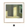 Pintura de Decoração de Parede para Sala de Estar em Madeira Natural Estilo Nórdico, Pintura a Óleo de Paisagem Artística, Arte de Nicho, Pintura para Pendurar Minimalista para Sala de Jantar