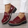 Outono 2024 Novo Comércio Exterior mocassins plus size WISH Amazon Moda Feminina Europeia e Americana Sapatos Únicos