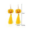Aretes de serie de Halloween al por mayor del fabricante, aterradores y divertidos, fantasma, murciélago, araña, aretes de calavera