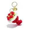 Amazon Transfronterizo Nuevo Flor Tejida Llavero Colgante Lindo Pequeño Fresco y Dulce Estilo Festivo Regalo de Amistad